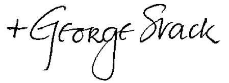 George Stack signature