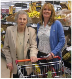 Good Neighbours- helping a client with shopping